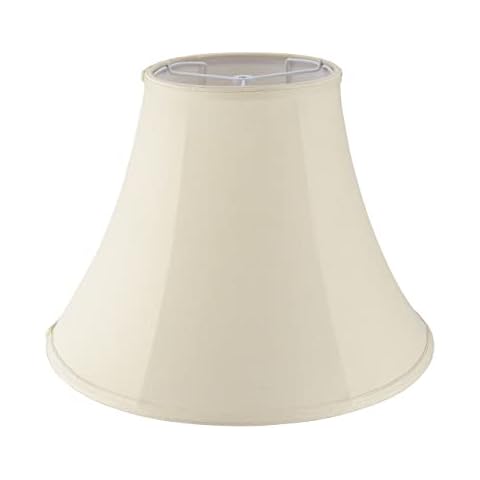 Aspen Creative 38004 Handsewn Bell Natural KD Spider Shade Cover