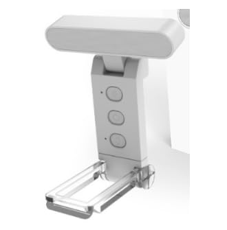 Electight ブックライト 読書灯 USB充電式 5色温度 6段階調光 角度調整可能 30/60分タイマー付き 目を保護する アダプター付き クリップ 軽量 携帯性 耐久性 仕事読書 楽譜 寝室 夜間読書のお供 (ホワイト)