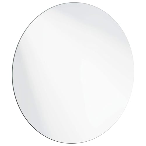 Miroir antichoc rond 60 cm en verre trempé pour éviter les bris