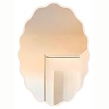 Badezimmerspiegel, großer schwarzer Wandspiegel for Badezimmerwaschtische – unregelmäßiger...