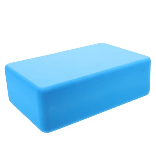 BESTonZON High Density Eva Yoga Block Lightweight and Stable Stretching Aid for Fitness and Exercise Yoga Prop for Enhanced Flexibility and Balance Playful Blue