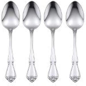 Oneida True Rose Everyday Flatware Teaspoons Set of 4