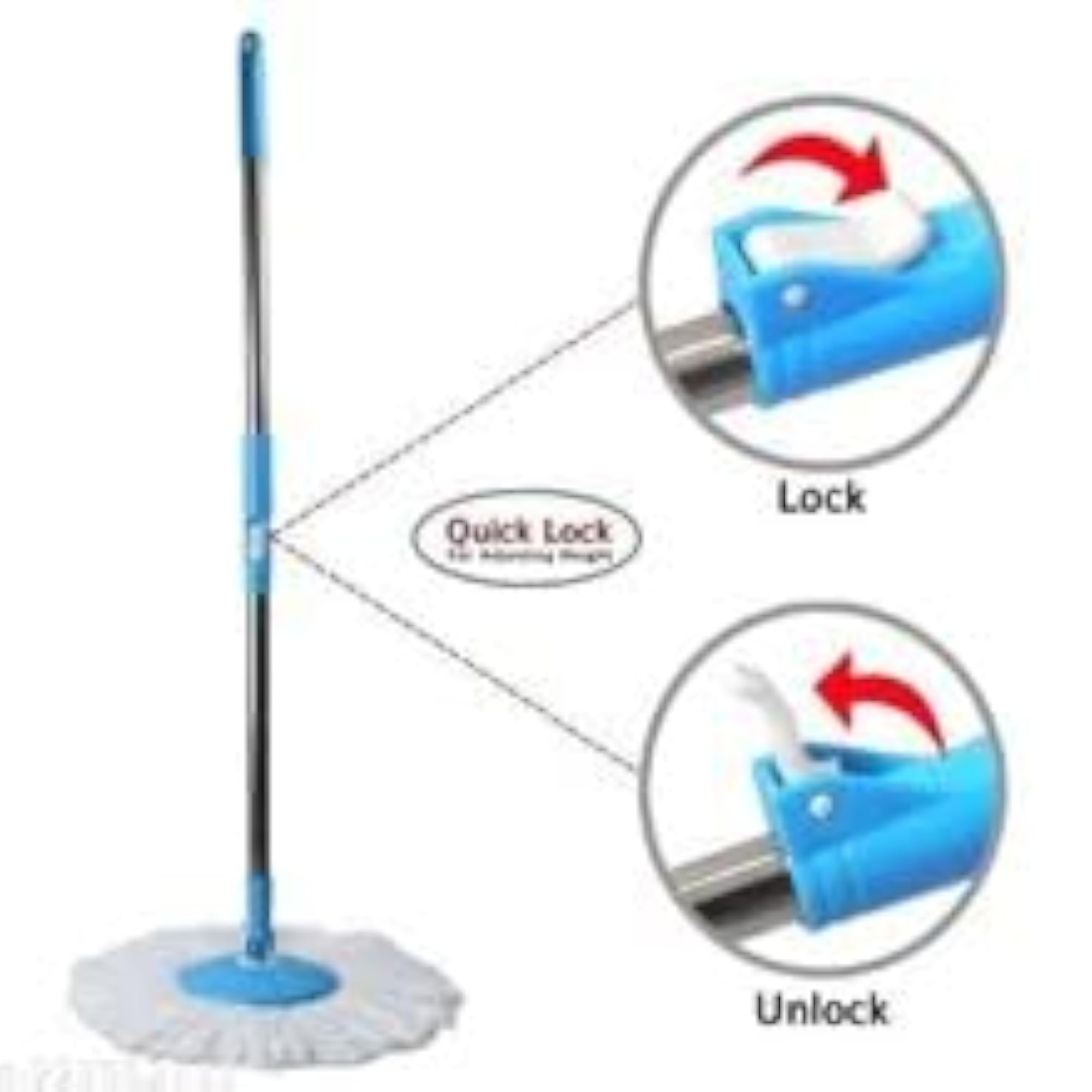 Spin Mop Microfiber Floor Cleaning System