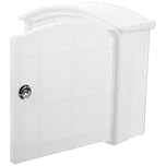 JHKNNK Milk Bottle Storage Box Lockable Plastic Crate with Insulated Holder for Outdoor Doorstep Use