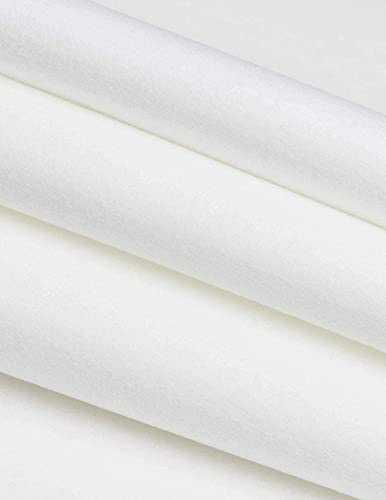 Image of Felt Cloth Stiff Hard-44 x 36 inch -DIY Patchwork Sewing Crafting -White | Size 44 inch X 36 inch, Full Metre, Used in Art & Craft, Cutouts, Decorations, School Projects, Diy Etc White