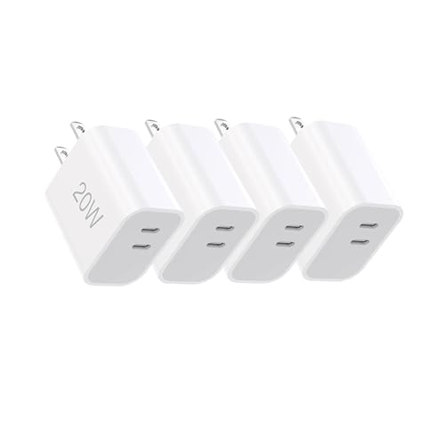 20W Dual Port USB C Fast Charger Block, Tpye C Charging Block for iPhone 17/16/15 Series, Portable Wall Charger Plug - image 1