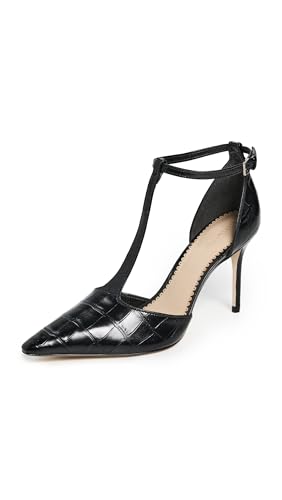 Cinq à Sept Women's Clara Croco T Strap Pumps