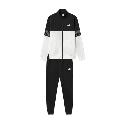 Tuta da uomo Puma 691994-02 in cotone di colore bianco