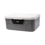 ANMOO Lockable Storage Box with Combination Lock, Secure Organizer for Medicine, Documents and Valuables, Portable Stash Box for Home, Office, School (Grey)