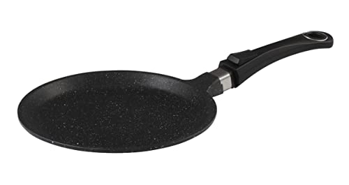 Pradel Excellence - 52406M - Poêle à Crêpes 24 cm - Fonte d’Aluminium - Revêtement Antiadhésif façon Pierre - Manche Amovible - Tous Feux dont...