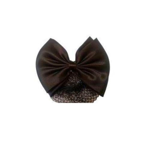 Kit 05 Redinha Laço Preto Coque Cabelo Preso Profissional Feminino