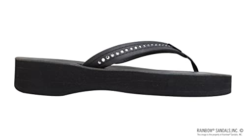 Rainbow Sandals Women's Four Layer Leather Wedge - 3/4" Strap w/Swarovski® Crystals4