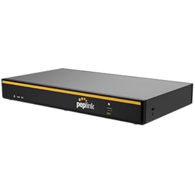 جهاز توجيه Peplink B-One Gigabit Dual WAN WiFi للإنترنت اللاسلكي | معدل نقل 1 جيجابت في الثانية | منفذ WAN 2X، منفذ LAN 4X، شبكة Wi-Fi ثنائية النطاق 2X2 MIMO | تنعيم شبكة WAN للاتصال بفرع المؤسسة