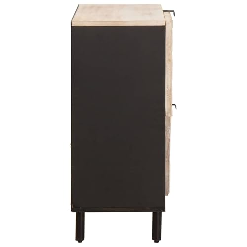 Buffet de Rangement Rectangulaire Moderne Blanc 80 x 33 x 75 cm