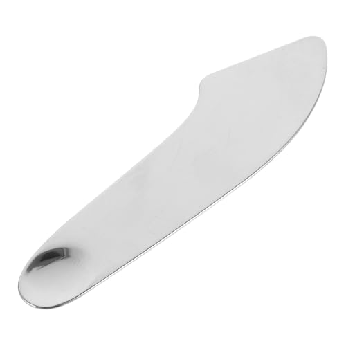 ULTECHNOVO Espátula y Base Inoxidable Maquillaje de Acero para de Plata Diseño de Precisión para Aplicación Uniforme Adecuado para Cuidado Facial Profesional