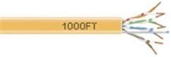 Black Box EYN866A-PB-1000 GigaTrue 550 CAT6, 550-MHz Solid Bulk Cable, 1000-ft. (304.8-m), PVC, Orange