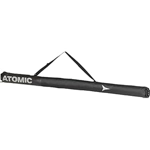 Atomic Nordic SKI Sleeve nero/grigio – Borsa da sci per sci di fondo e bastoni – Lunghezza regolabile grazie alla parte superiore arrotolabile, resistente all’acqua e allo sporco, tracolla regolabile