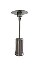 Propane Heater, 46,000 BTU Outdoor Heaters for Patio with Auto-off Safety Protection System, Double-Layer Stainless Steel Outdoor Patio Heater w/2 Wheels for Backyard, Deck, Garden, Porch