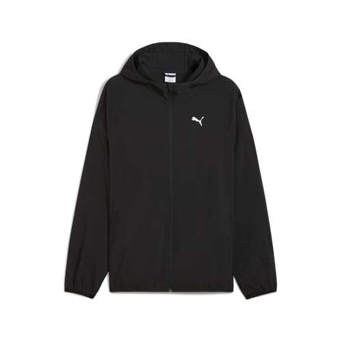 PUMA Mens Train All Day Tech Woven Jacket Athletic Outerwear Casual Full Zip - Black - Size S