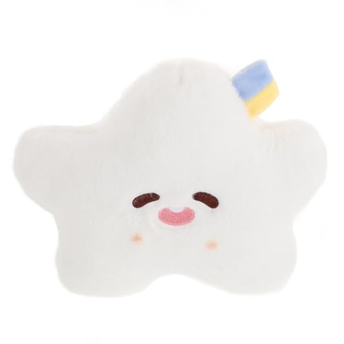 LOORGVEL Cojín de de Peluche Blanco para Decoración de Hogar Coche y Dormitorio Almohada Mullida Versátil y Encantadora para Sofá y Habitación