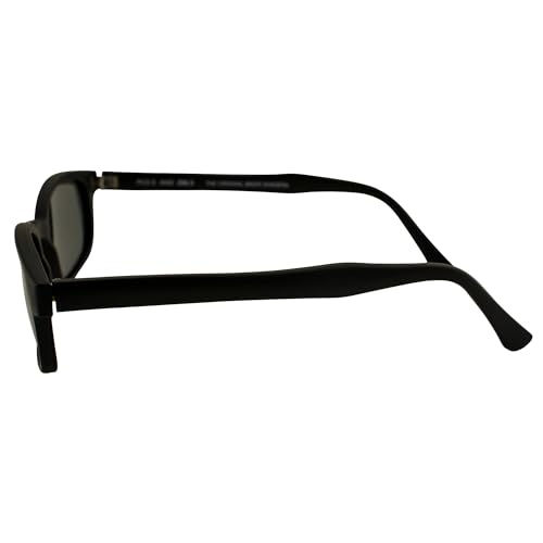 Pacific Coast Sunglasses KD's Matte Black Frame/Grey Polarized Lens (20019) Rectangular Sunglasses, Adult3