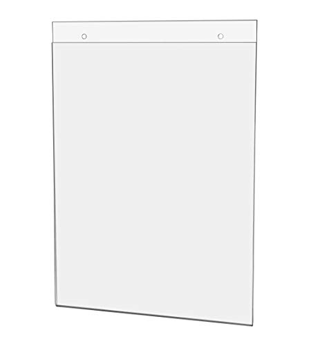 Hanging Document Sign Holder Sleeve Holds 8.5 X 11 Inch Wide Hours Of Operation Signs Printed Media Rack For Restaurants Medical Offices And Boutiques Lists Store Regulations By Marketing Holders #TOP20