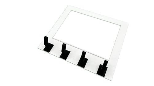 Key Holder for Wall Mount - Sleek Black Key Hooks,