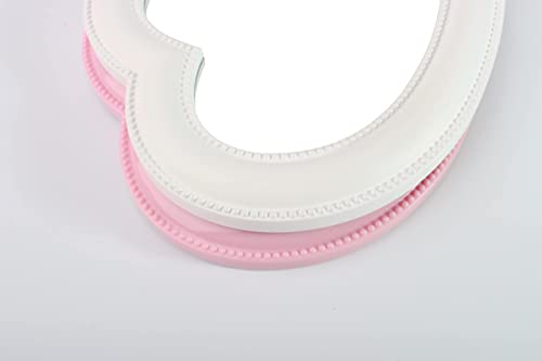 Wowagoga 2 Pack Cute Heart Shaped Mirror Heart Mirror Table Mirror Bedroom Mirror Cosmetic Mirror Wall Decor For Women Girls #TOP6