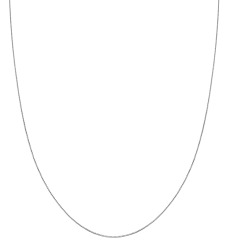 Chaîne vénitienne Kuzzoi argent 925 collier homme 1mm maille box chain sans pendentif 55cm
