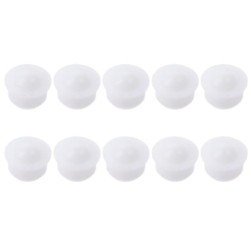 HOBBYIN 10 Pcs Ball Transfer Mini White Nylon Ball Bearing Unit Table Conveyor Roller Ball Furniture Wheelchair Hardware Accessory