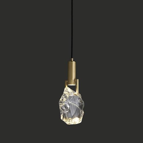 Lustre cristal d'art et cuivre résout le manque d'éclat du salon