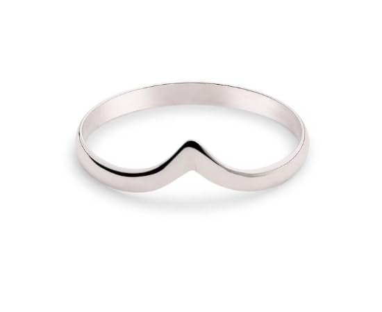 Handmade 925 Silver Simple Chevron Ring - Simple and Elegant - Ideal For Pairing With Other Rings (17) (B0C8CNWGY1) Amazon Price History, Amazon Price Tracker