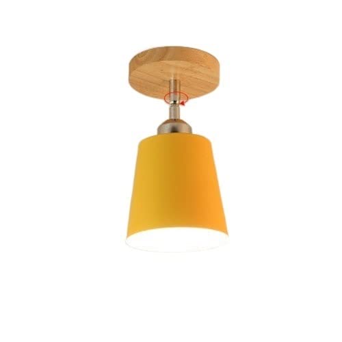 Luz de techo de madera y hierro para cafetería y decoración de alojamiento rural 1