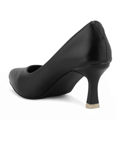 Image of ELLE Women's Solid Stiletto Heel Slip-On Pumps