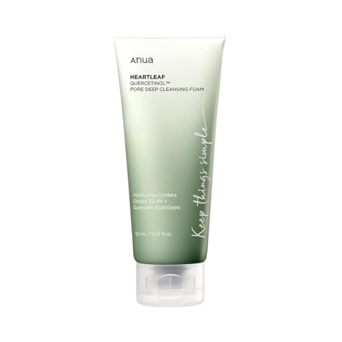 Anua Heartleaf Quercetinol Pore Deep Cleansing Foam - Espuma limpiadora profunda para poros