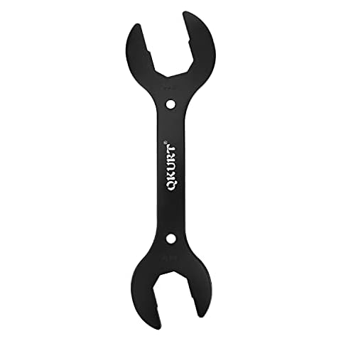 QKURT 4 in 1 Bike Headset Wrench, Heavy Duty 30/32/36/40mm Bicycle Headset Wrench Spanner Cover