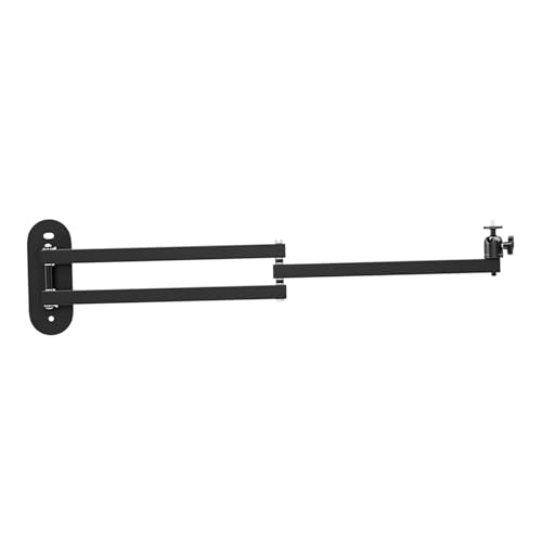 Support pour projecteur de salon et bureau en métal avec bras de 80 cm