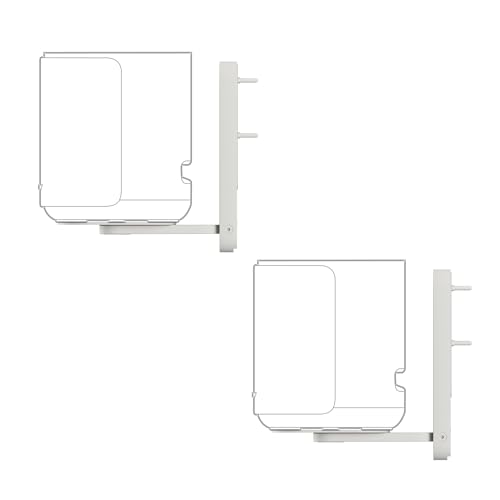 Bose Lifestyle Speaker Wall Brackets Set (2 Wall Brackets for Bose Lifestyle Ultra Speaker), White Smoke