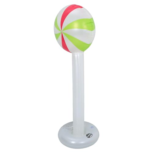 CORHAD Lollipop Inflable Verde y Rojo con Base Adorno Resistente para Jardín Fiesta y Exterior