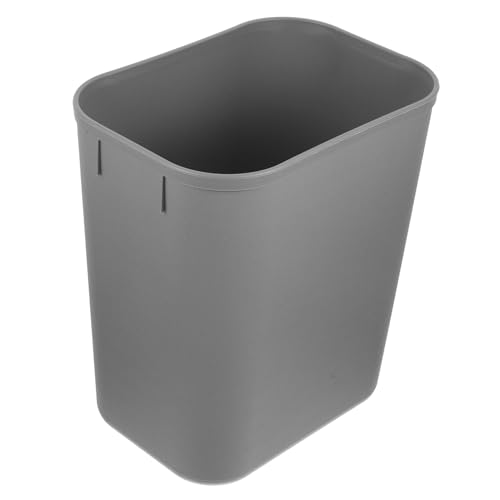 Caneca de basura cuadrada pequeña sin tapa color gris