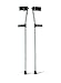 Medline Aluminum Forearm Crutches, Adult, Cuff Size 4