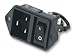 Schurter Inlet Module, Iec, 16/20A, Snap-in - EC11.0001.201