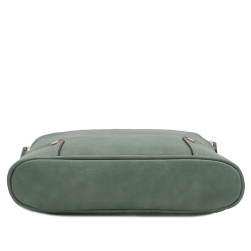 Image of ALYSSA Triple Zip Pocket Large Crossbody Bag