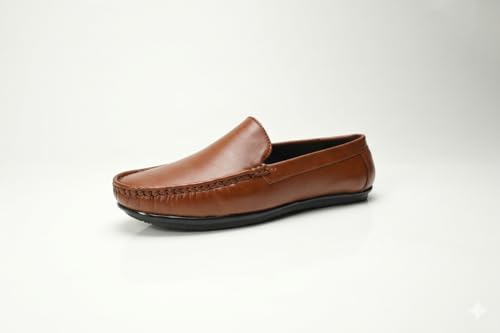 Image of Classic Driving Loafer, Full-Grain Leather, Slip-On, Perforated, Non-Slip Sole, Men's