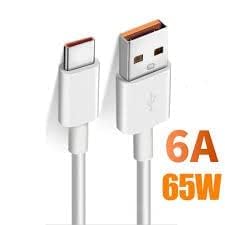 Image of Original 65W Original Supervooc USB Type C Charging Cable Wire for Realme 12 /12 Pro Plus /11 Pro Plus /11 Pro /10 Pro+ /9 Pro /8 /7 /Narzo 60 Pro /50 Pro /30 /20 /C21 / 33W Supardart Dart Also Quick Charge, White