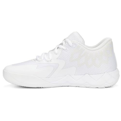 PUMA Womens Mb.01 Lo Basketball Sneakers Shoes - White - Size 13 M3