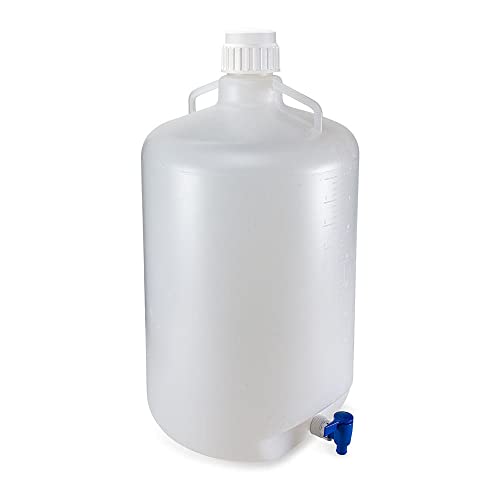 GLOBE SCIENTIFIC 7220050 Carboy, 13.2 gal. Labware Cap. English
