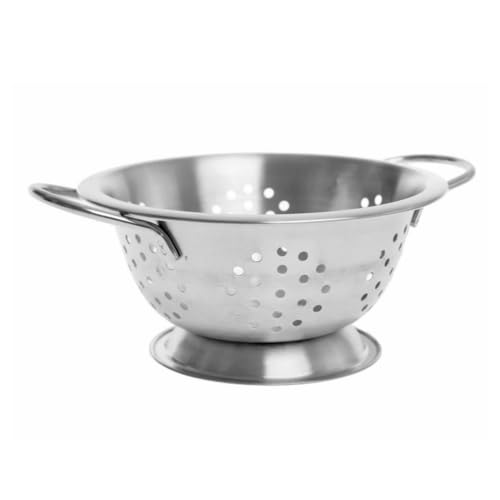 TableCraft HC1 Mini Colander, 24 oz., 8-5/8" x 6-3/8" x 3-1/4", with Handles, Oven Safe up to 500°F (260°C), Induction, Stainless Steel, 6 Each per case