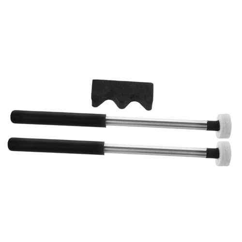 2 pares de baquetas para percusión con cabeza de fieltro miniatura 1