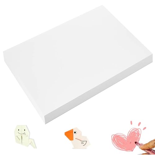 100 Sheets Arts Craft Paper for Drawing 12” x 17” White Construction Paper for Coloring, Creating, School Art Project Supplies, Standard Weight